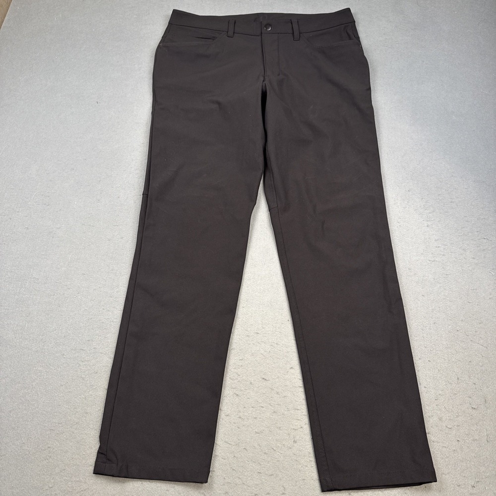 Lululemon Pants Mens 32 black ABC Classic Fit Warpstreme golf Casual LM5583S